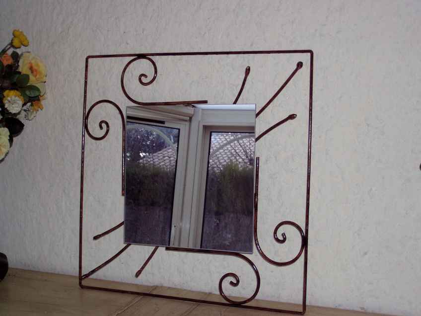 Miroir Psyché fer forgé